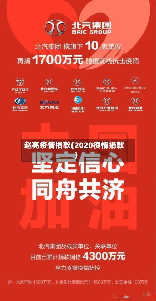 赵亮疫情捐款(2020疫情捐款)-第2张图片